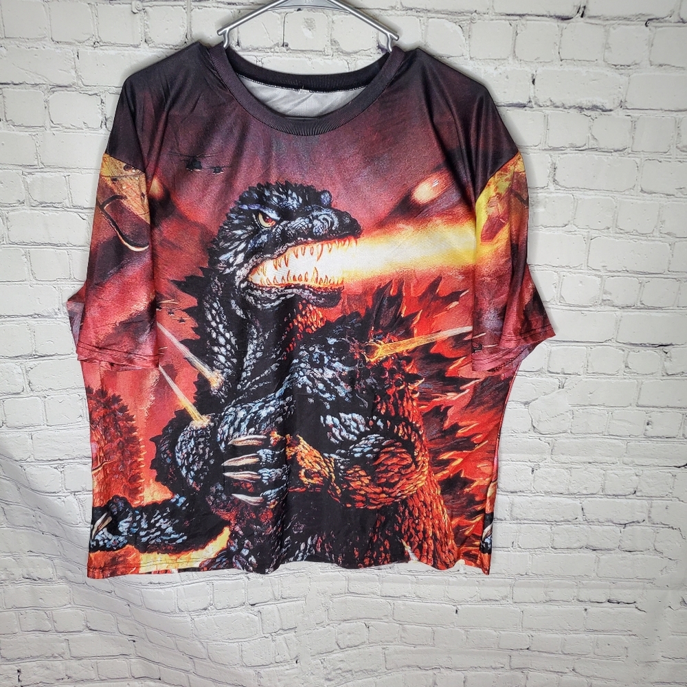 Godzilla full shirt graphic t shirt